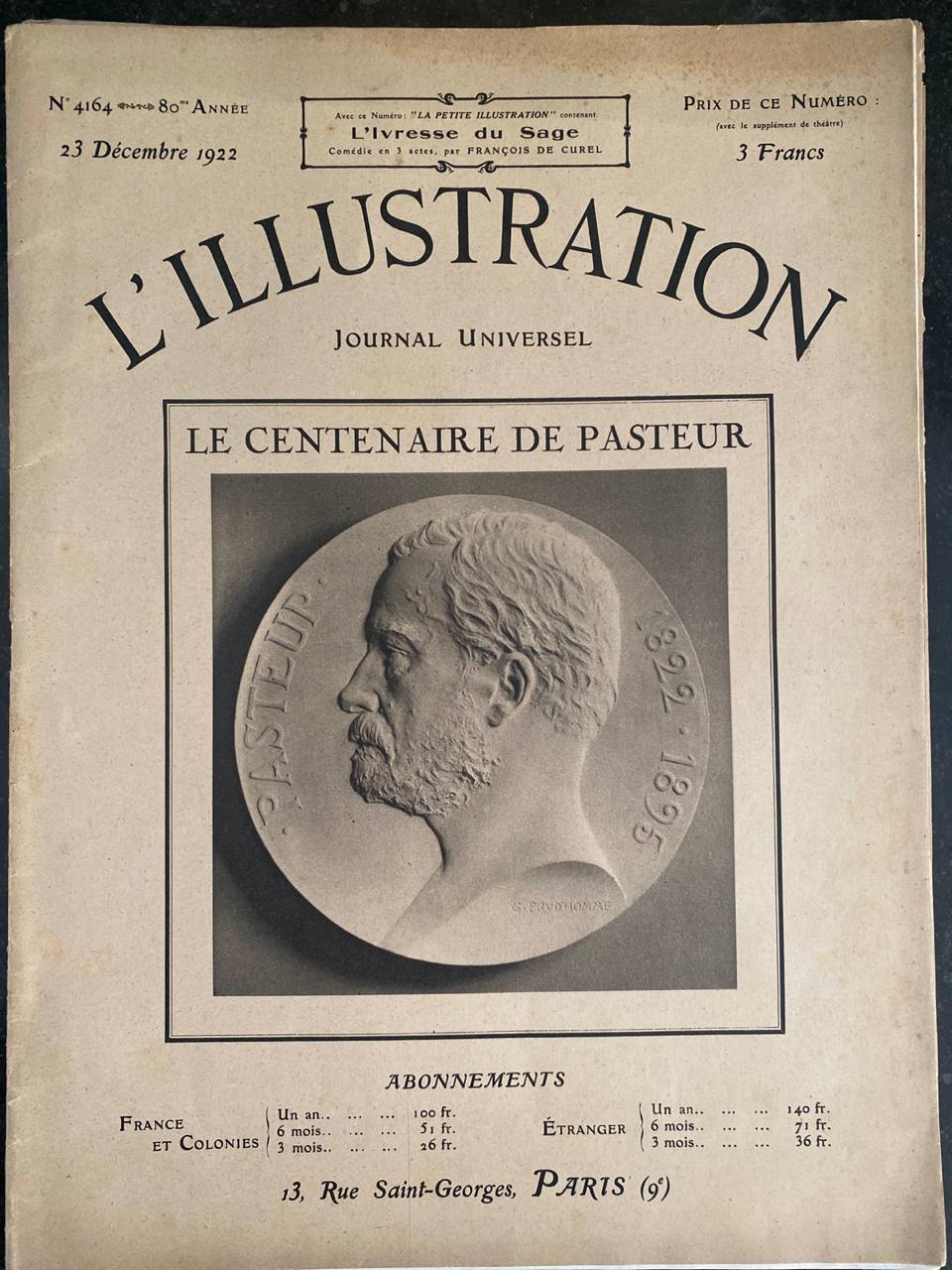 L'Illustration N°4164 – 23 décembre 1922