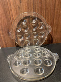 Ensemble 7 plats à escargots Pyrex verre – Années 1960