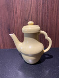 Cafétière filtre 1-2 tasses céramique émaillée jaune paille – Années 1950