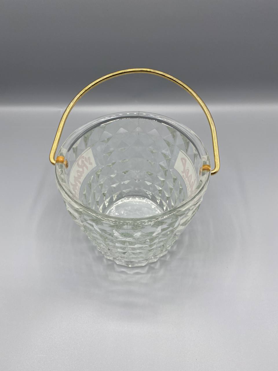 Seau à glace publicitaire St Raphaël Quinquina – Verre taillé