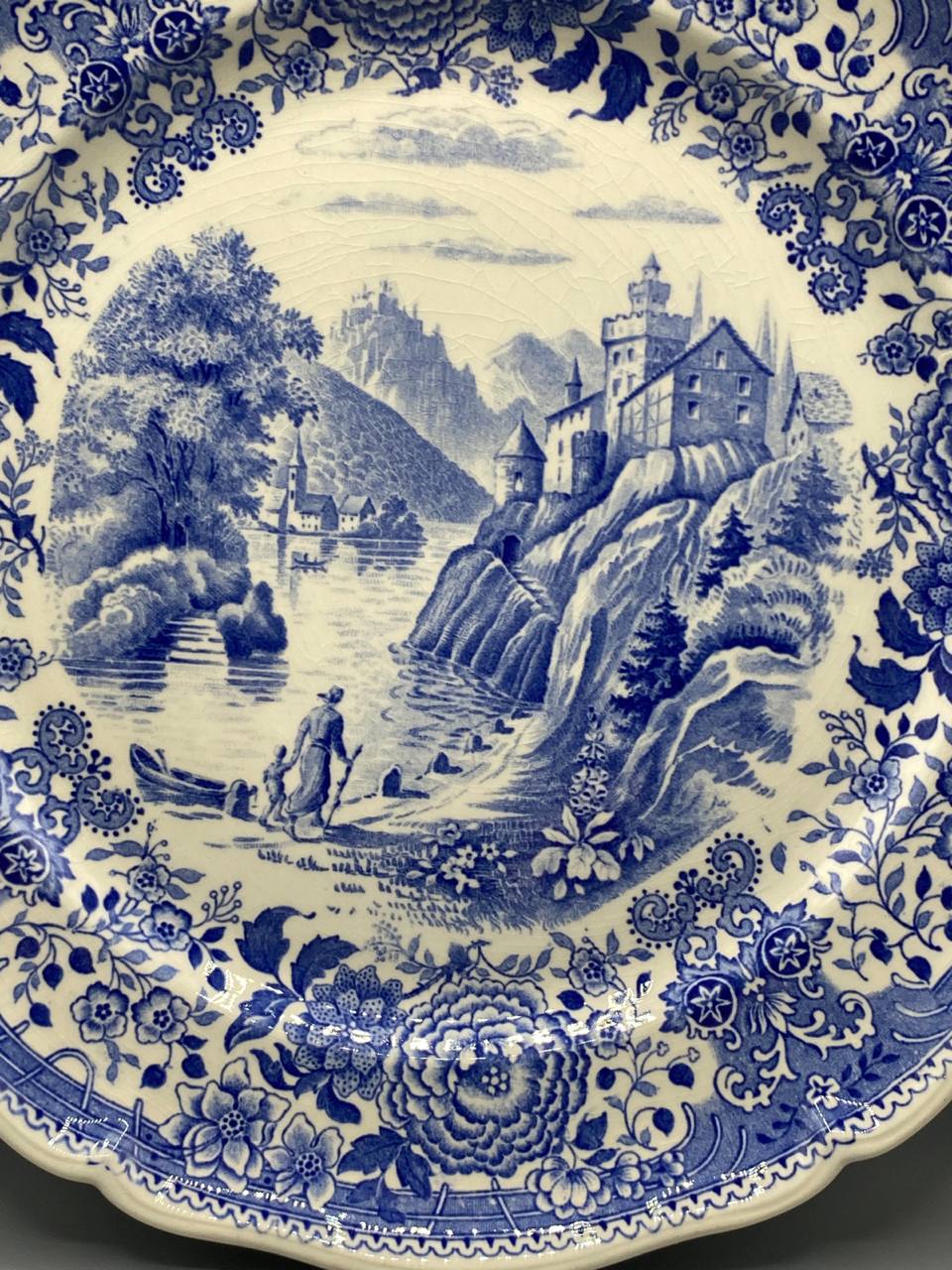 Assiette Villeroy & Boch – Burgenland – Décor romantique bleu cobalt
