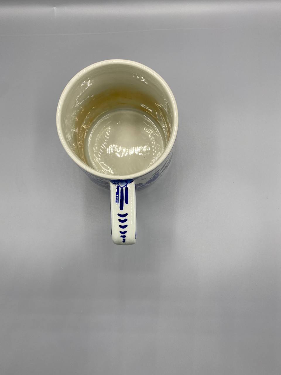 Chope à bière en faïence de Delft – Inscription Prosit – Peinte à la main – 1958