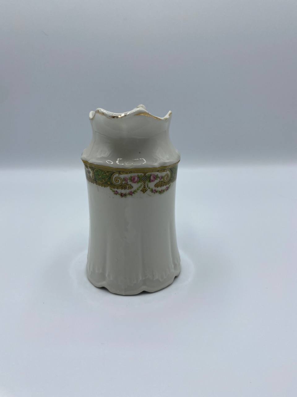 Crémier porcelaine française – Frise dorée Art Nouveau – Début XXe siècle