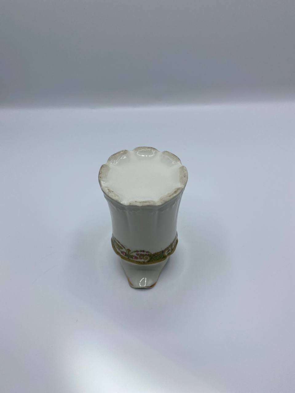 Crémier porcelaine française – Frise dorée Art Nouveau – Début XXe siècle