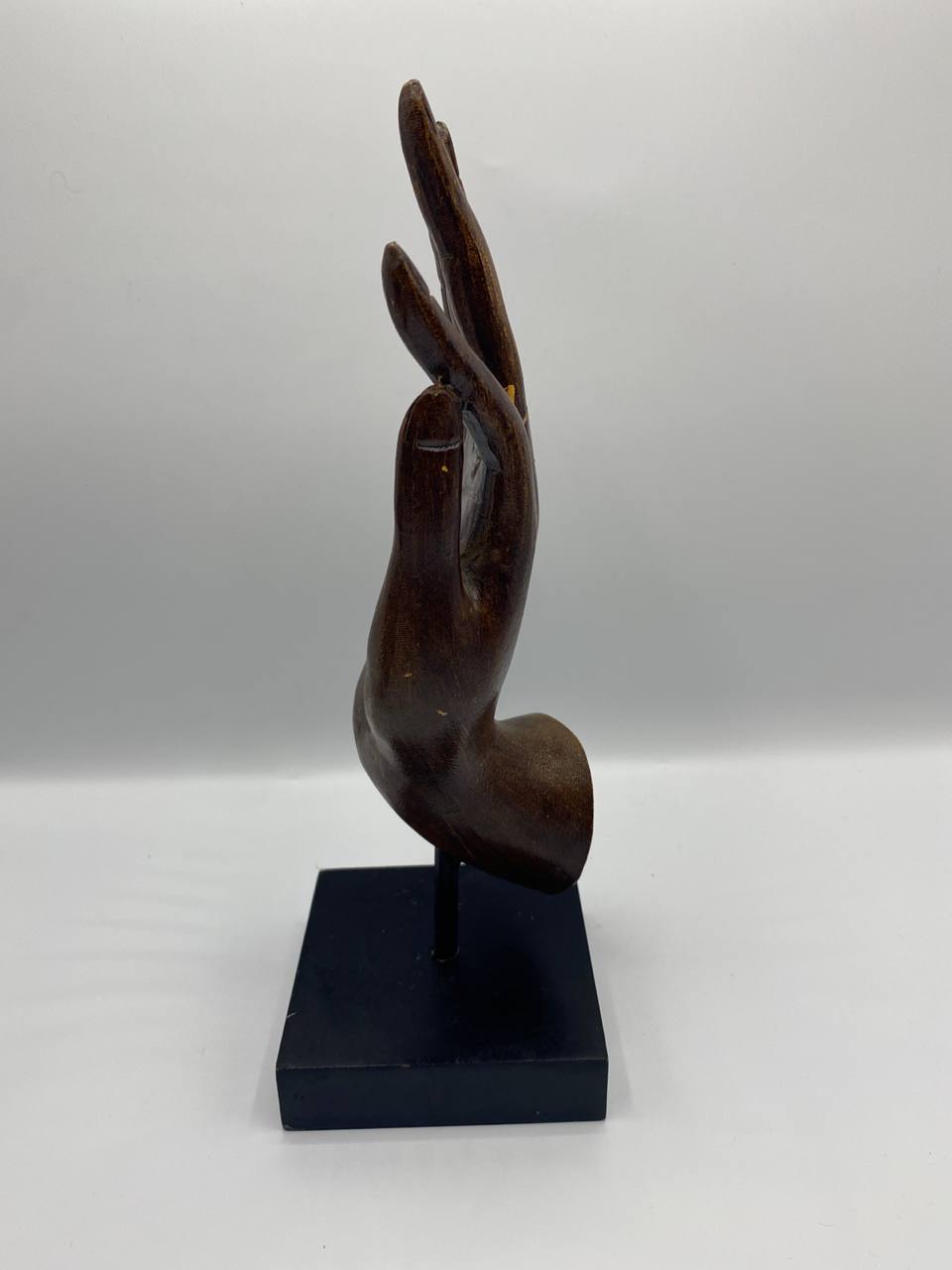 Buste féminin sculpté en bois – Coiffure tressée – Art africain