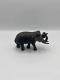 Statuette éléphant en bronze patiné avec mahout – Inspiration indienne – Sculpture décorative XXe siècle