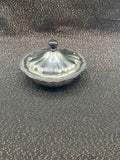 Bonbonnière couvercle en inox – forme octogonale chantornée, bouton bakélite – années 1970-1980