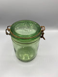 Bocal « L'Idéale » en verre vert – Fermeture fil de fer – France, circa 1920-1950