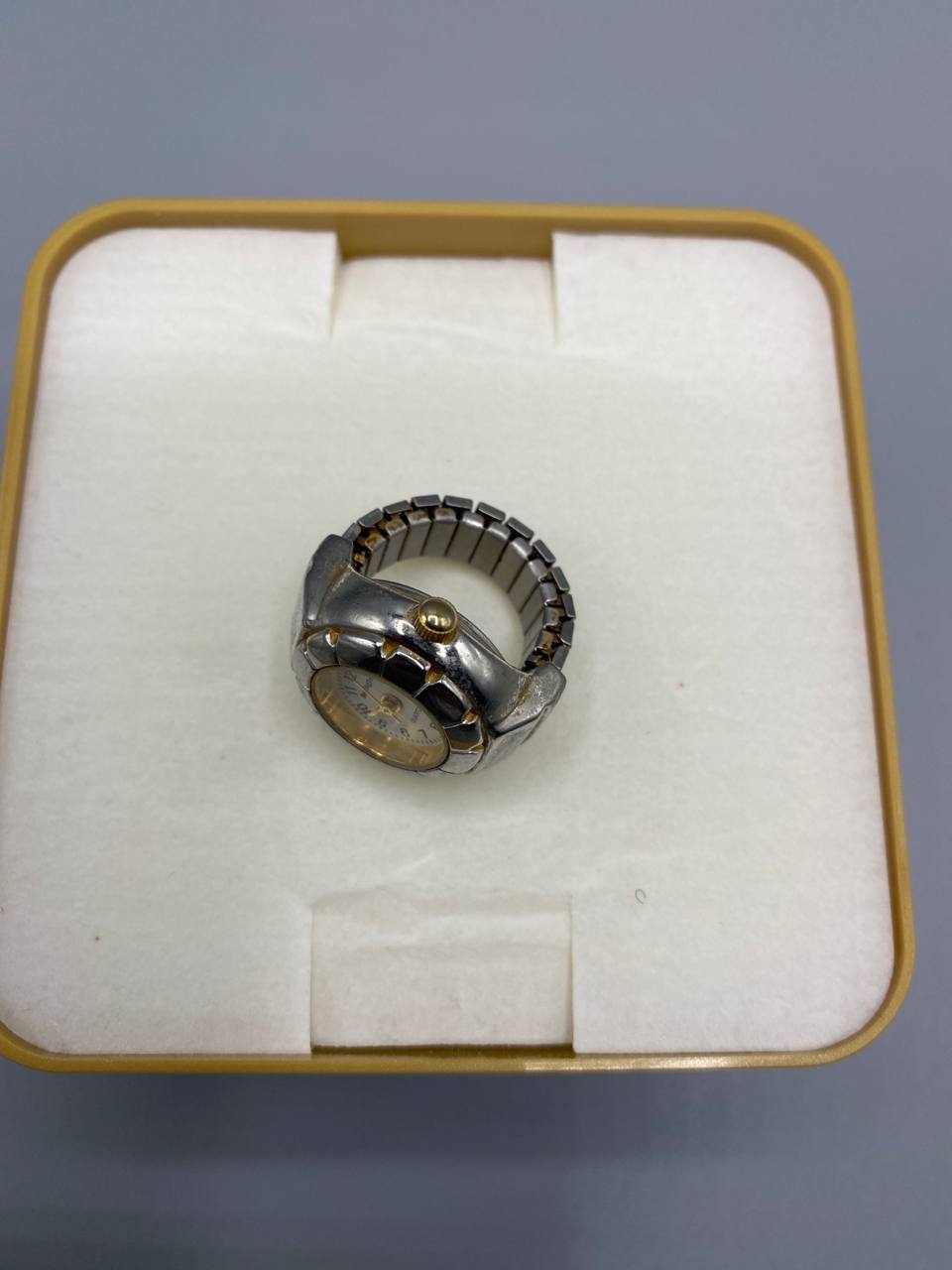 Bague-montre BoHINGToN – Quartz – Anneau extensible acier bicolore – Pile à changer