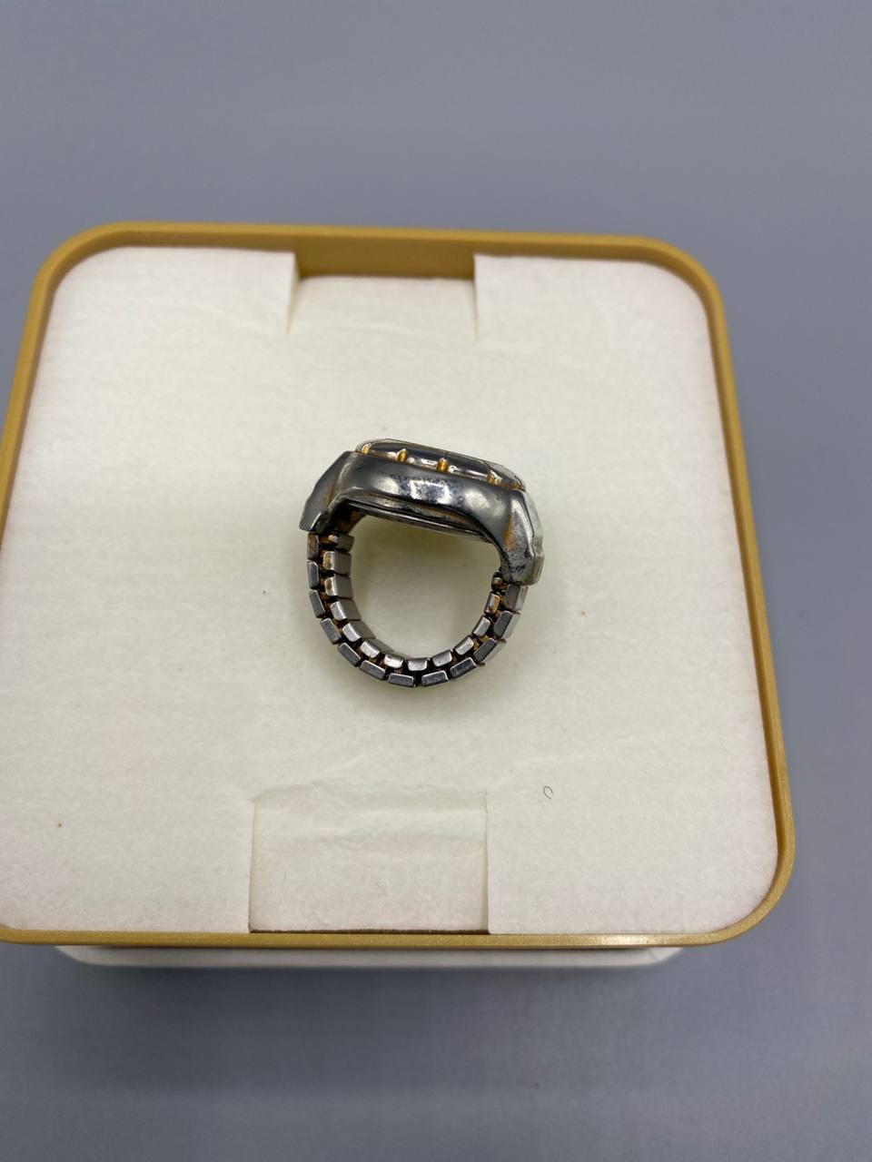 Bague-montre BoHINGToN – Quartz – Anneau extensible acier bicolore – Pile à changer