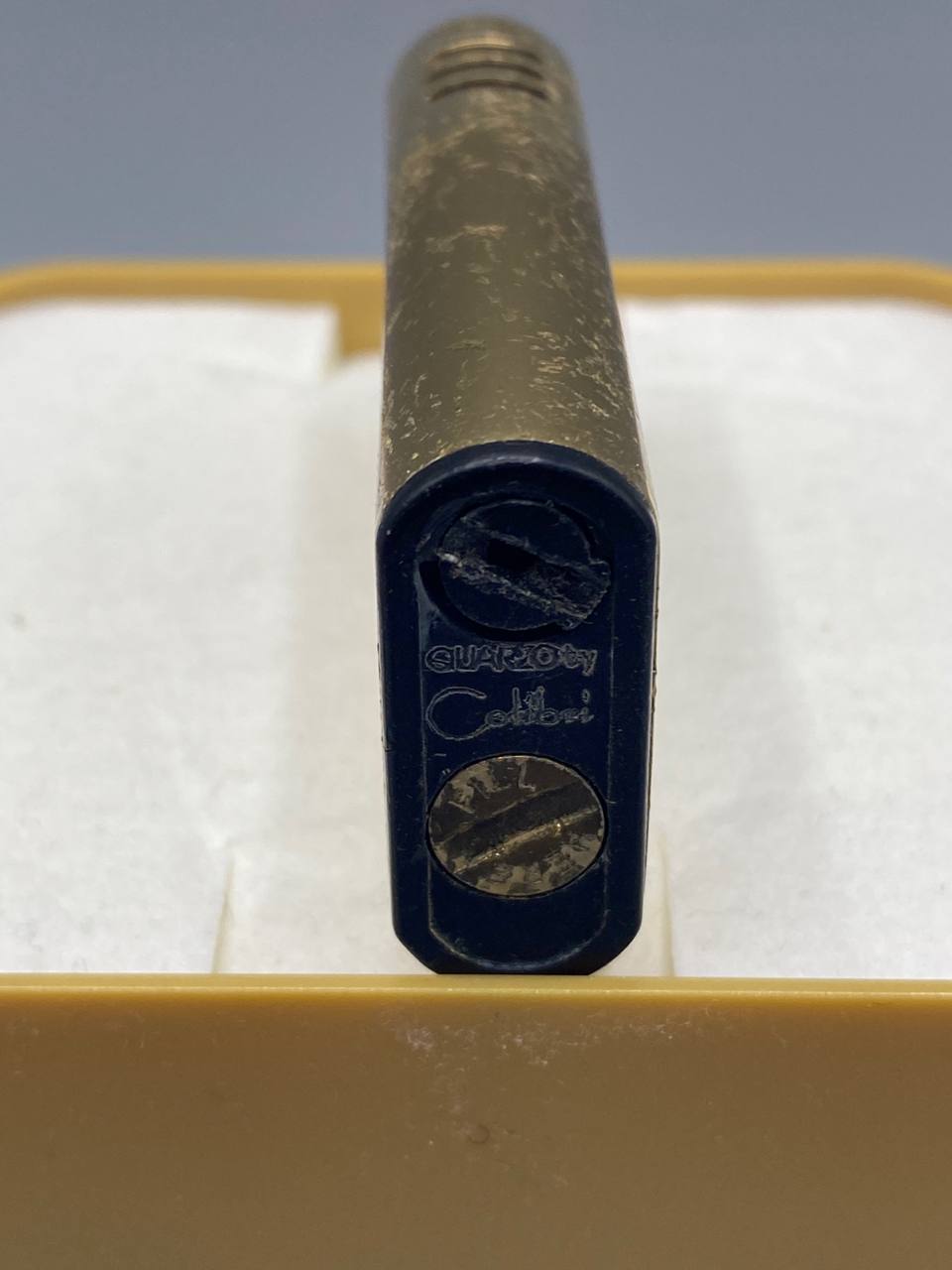 Briquet Colibri Super 10 Quarzo – Laque bordeaux et doré – Allumage piézo – Vintage