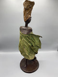 Bronze – Femme au boubou – Signé Patrice Balma – Initiales BP gravées