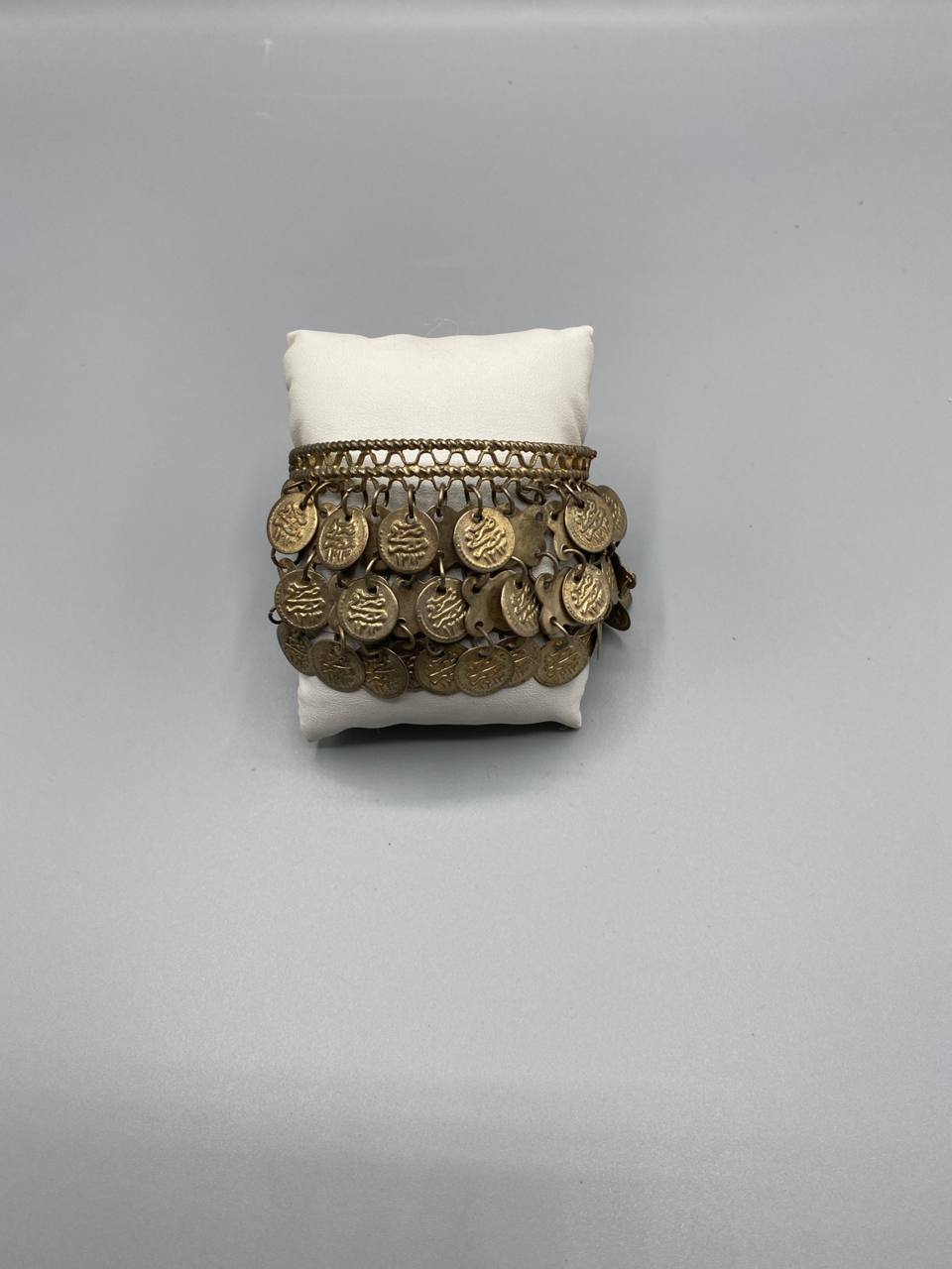 Chevilliére à pièces ottomanes – Calligraphie arabe – Parure de cérémonie orientale