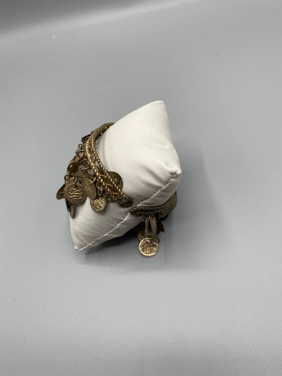 Chevilliére à pièces ottomanes – Calligraphie arabe – Parure de cérémonie orientale