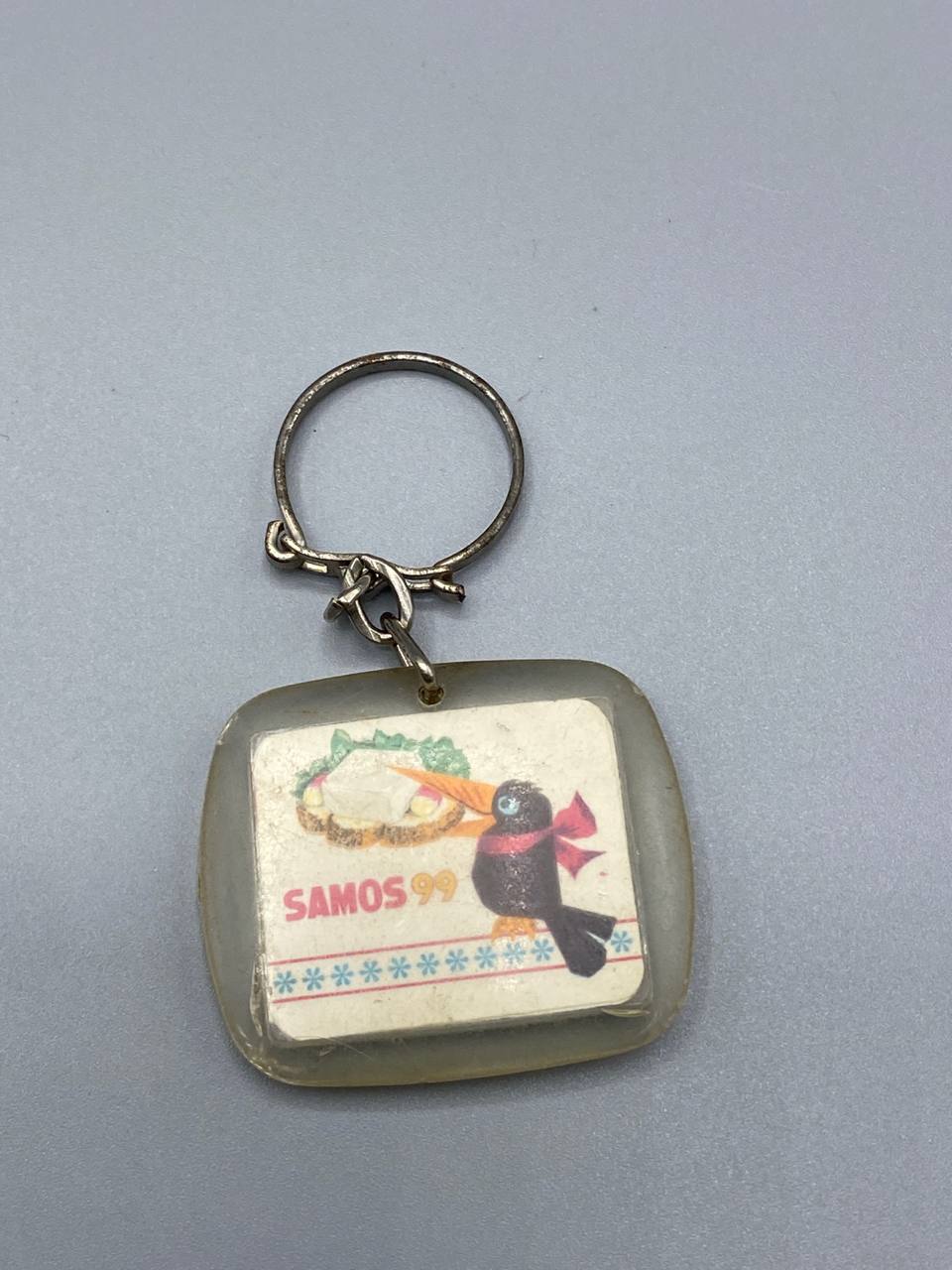 Porte-clés publicitaire Samos 99 – Fromage de brebis double face