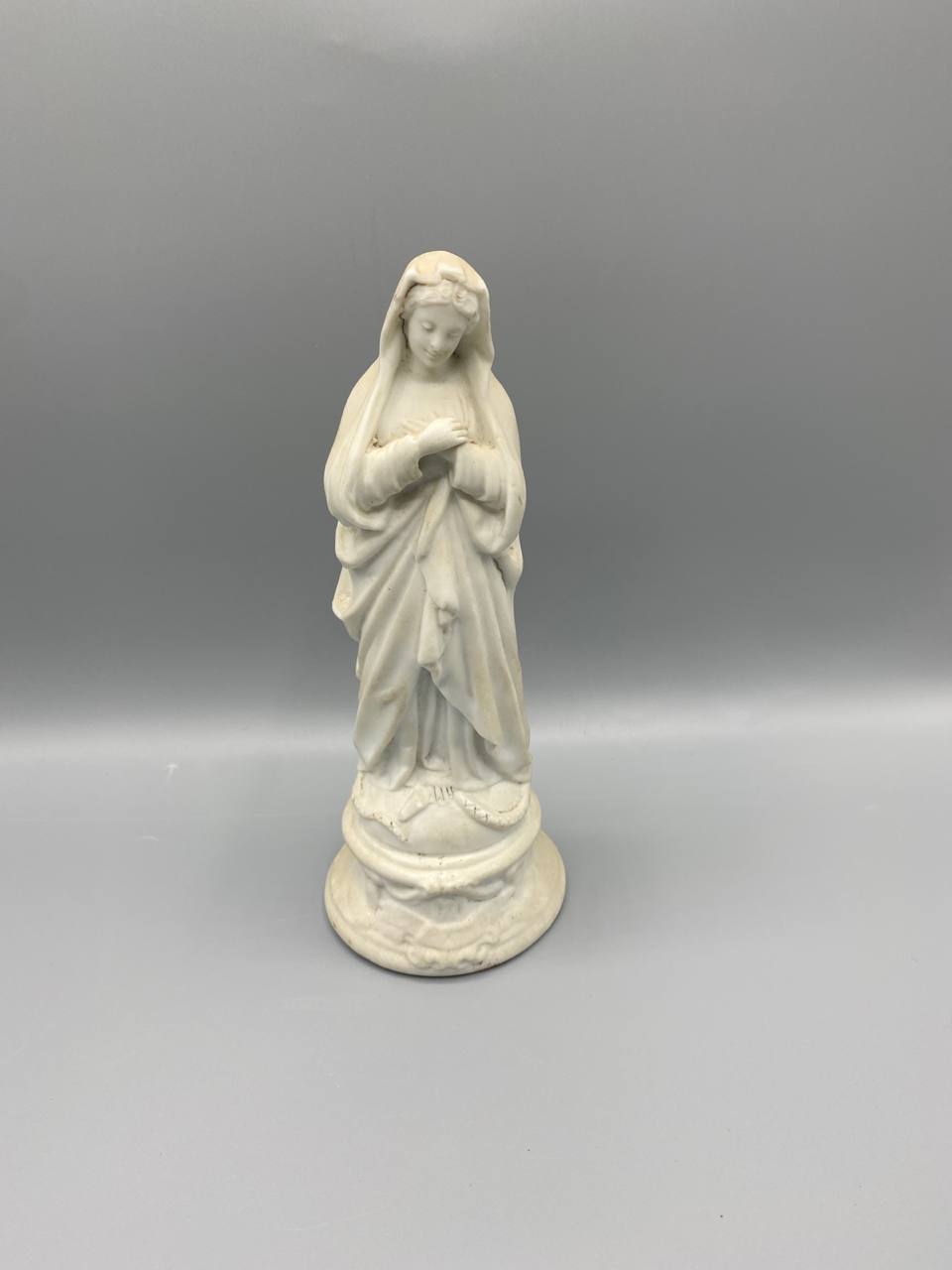 Vierge de Lourdes biscuit de porcelaine – Marque manufacture – France circa 1860-1890