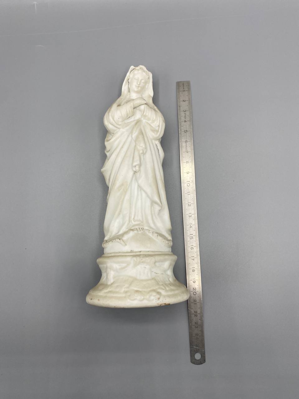 Vierge de Lourdes biscuit de porcelaine – Marque manufacture – France circa 1860-1890