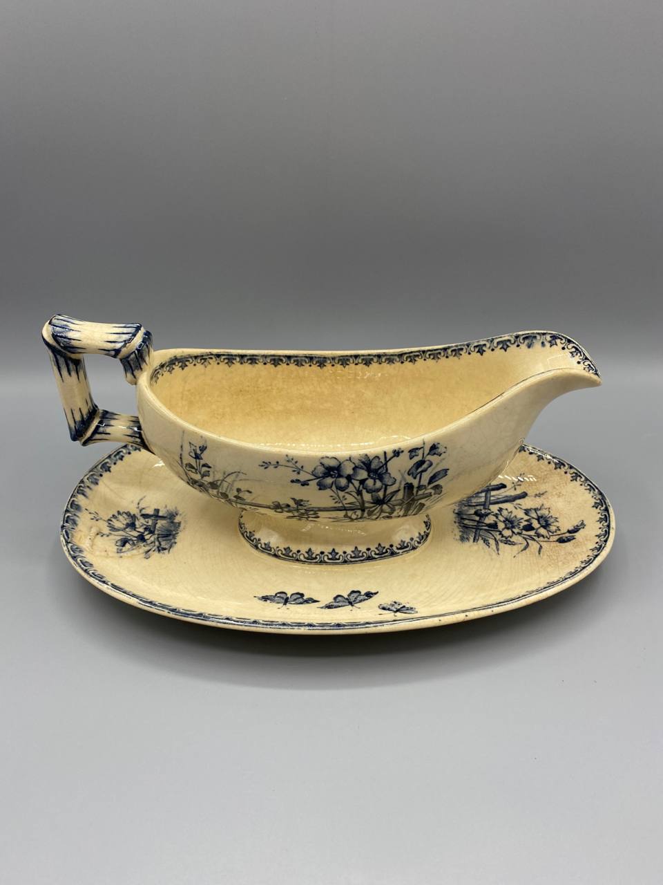 Saucière ancienne Sarreguemines Digoin – service de table, mémoire domestique