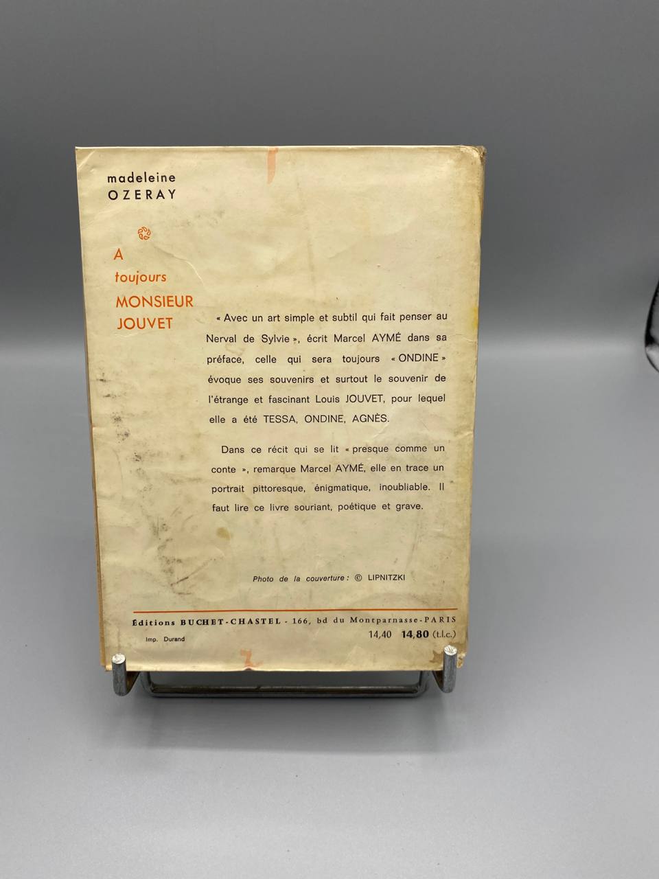 A toujours Monsieur Jouvet – Madeleine Ozeray