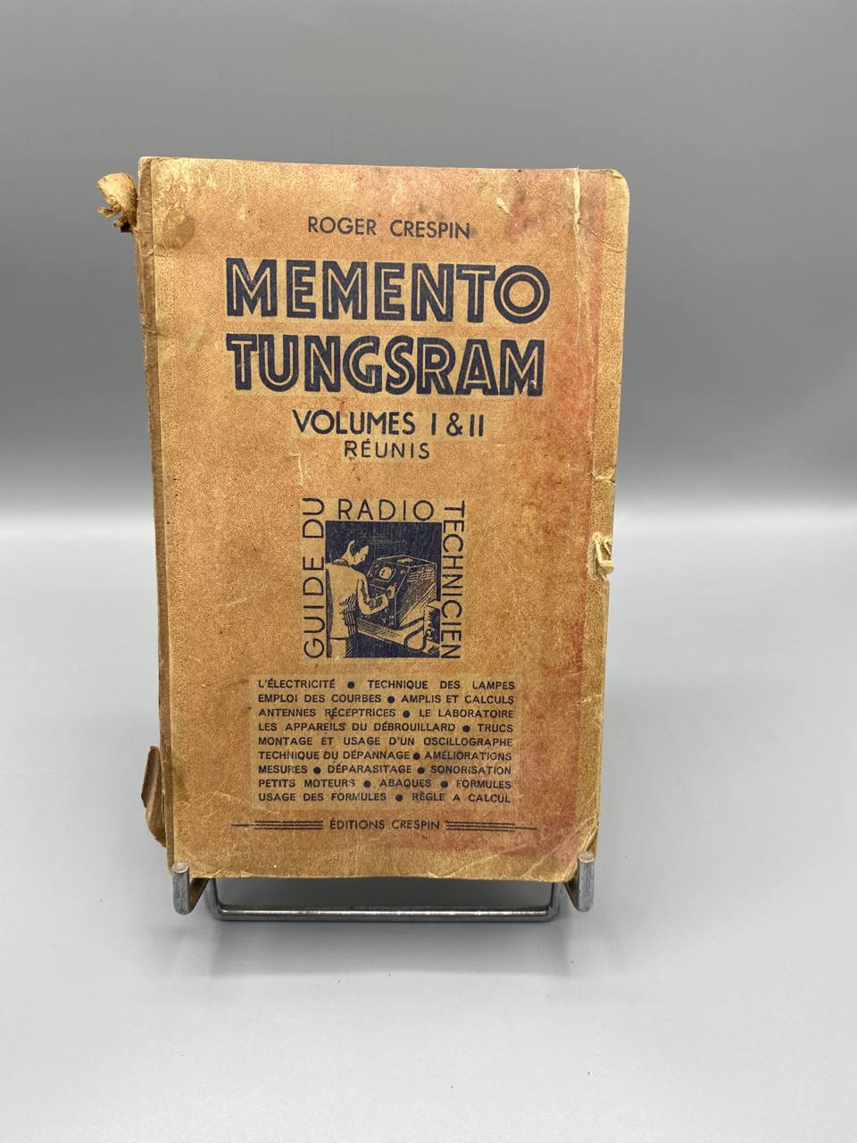 Memento Tungsram – Roger Crespin – Guide du radio-technicien
