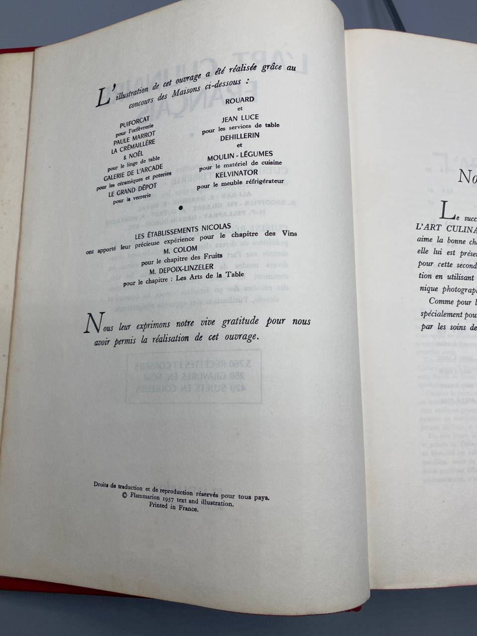 L'Art Culinaire Français – Nos Grands Maîtres de la Cuisine – Flammarion