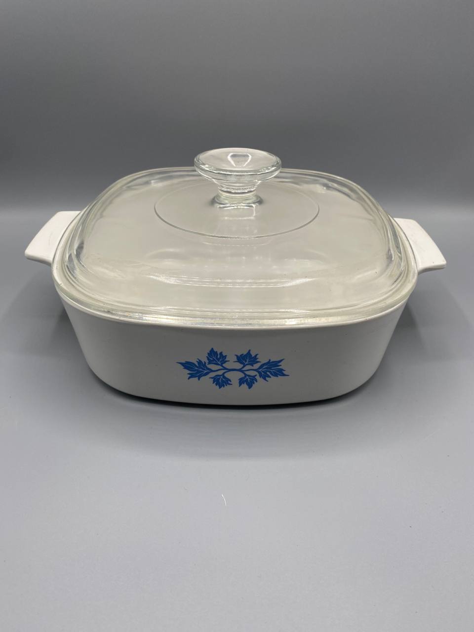 Plat Pyroflam vintage années 60–70 – cocotte en verre avec couvercle