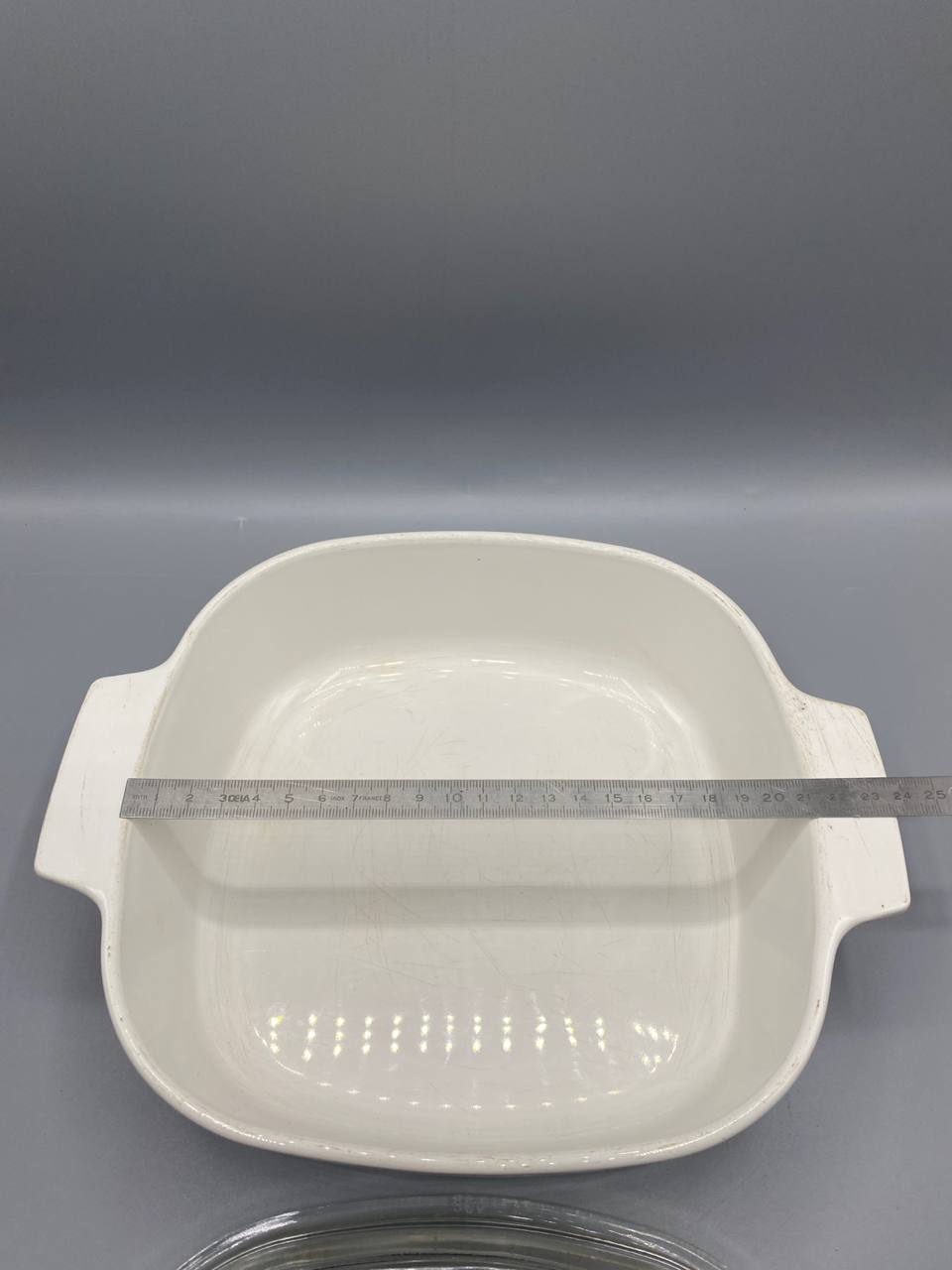 Plat Pyroflam vintage années 60–70 – cocotte en verre avec couvercle