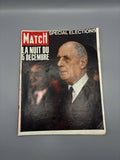 Paris Match n°869 – La nuit du 5 décembre – Spécial élections 1965