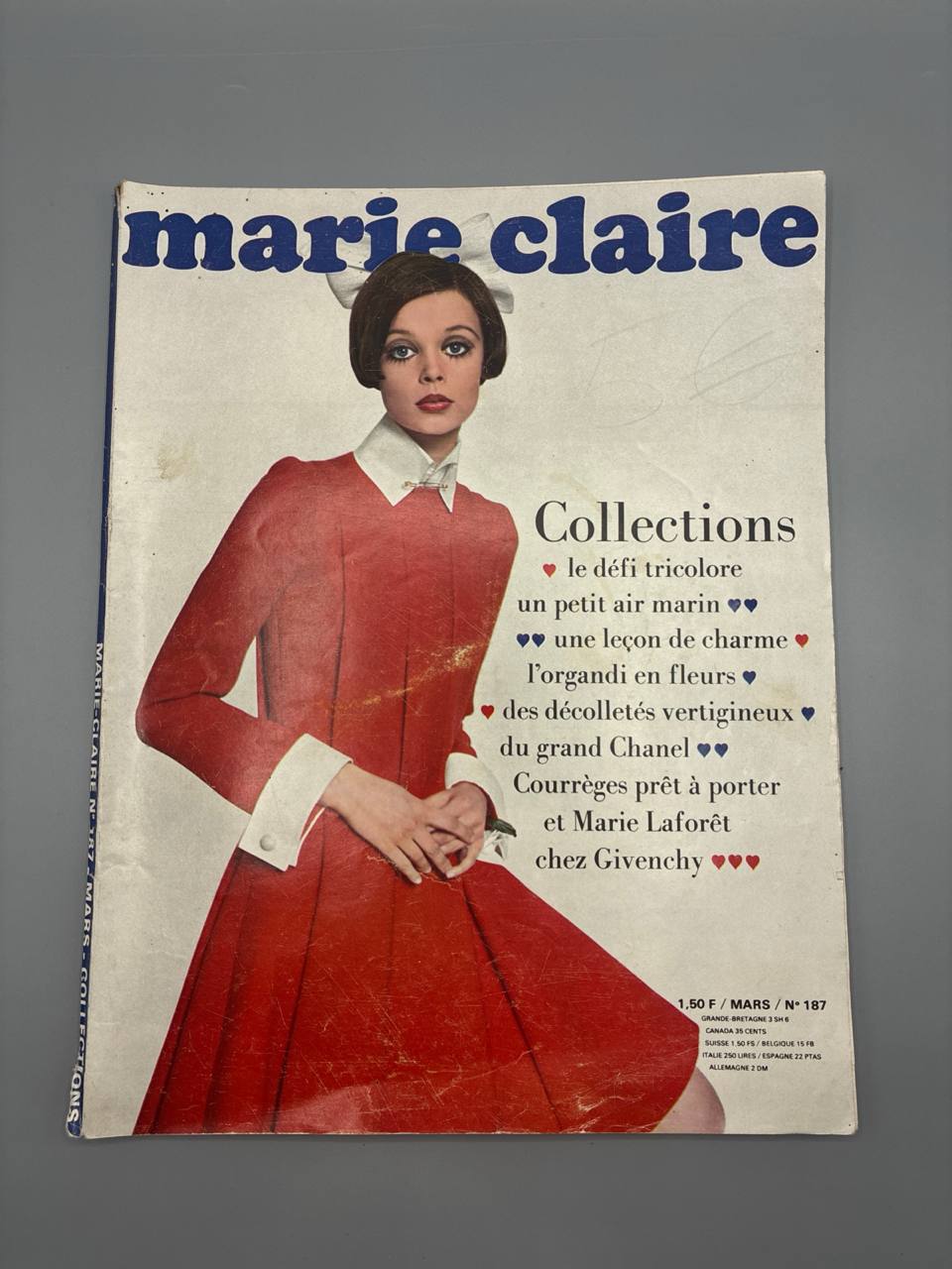 Marie Claire n°187 – Collections – Mars 1968