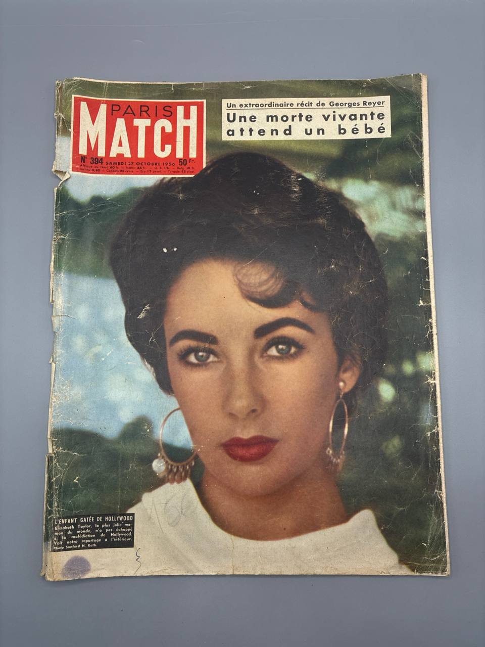 Paris Match n°394 – Elizabeth Taylor – Octobre 1956