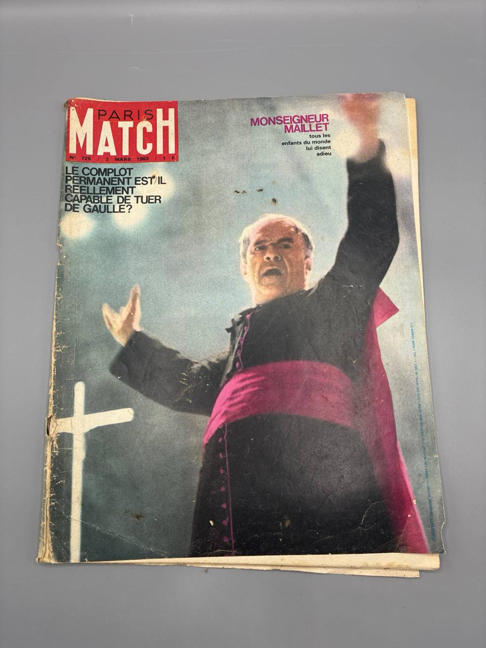 Paris Match n°725 – Monseigneur Maillet – Mars 1963
