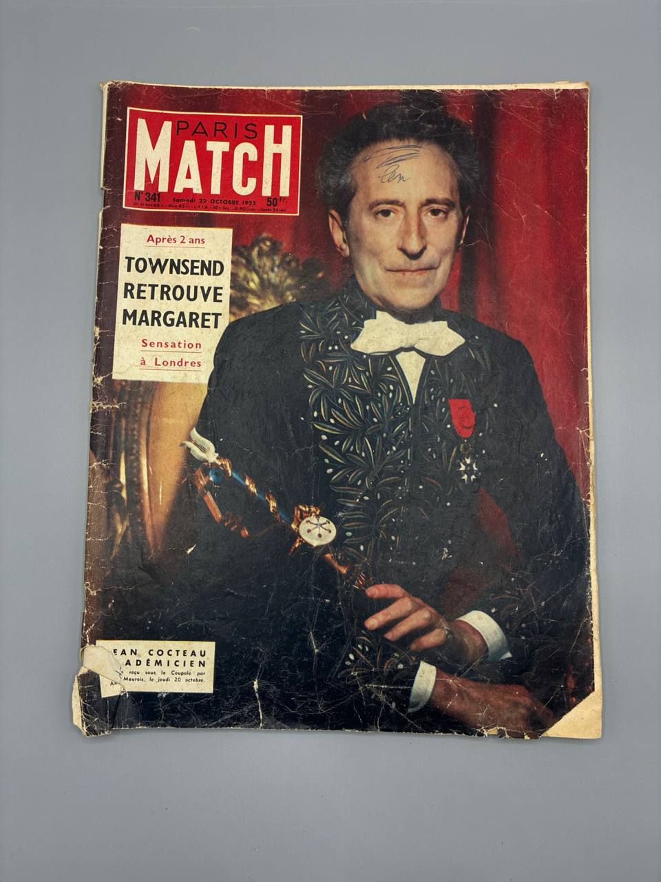 Paris Match n°341 – Jean Cocteau Académicien – Octobre 1955