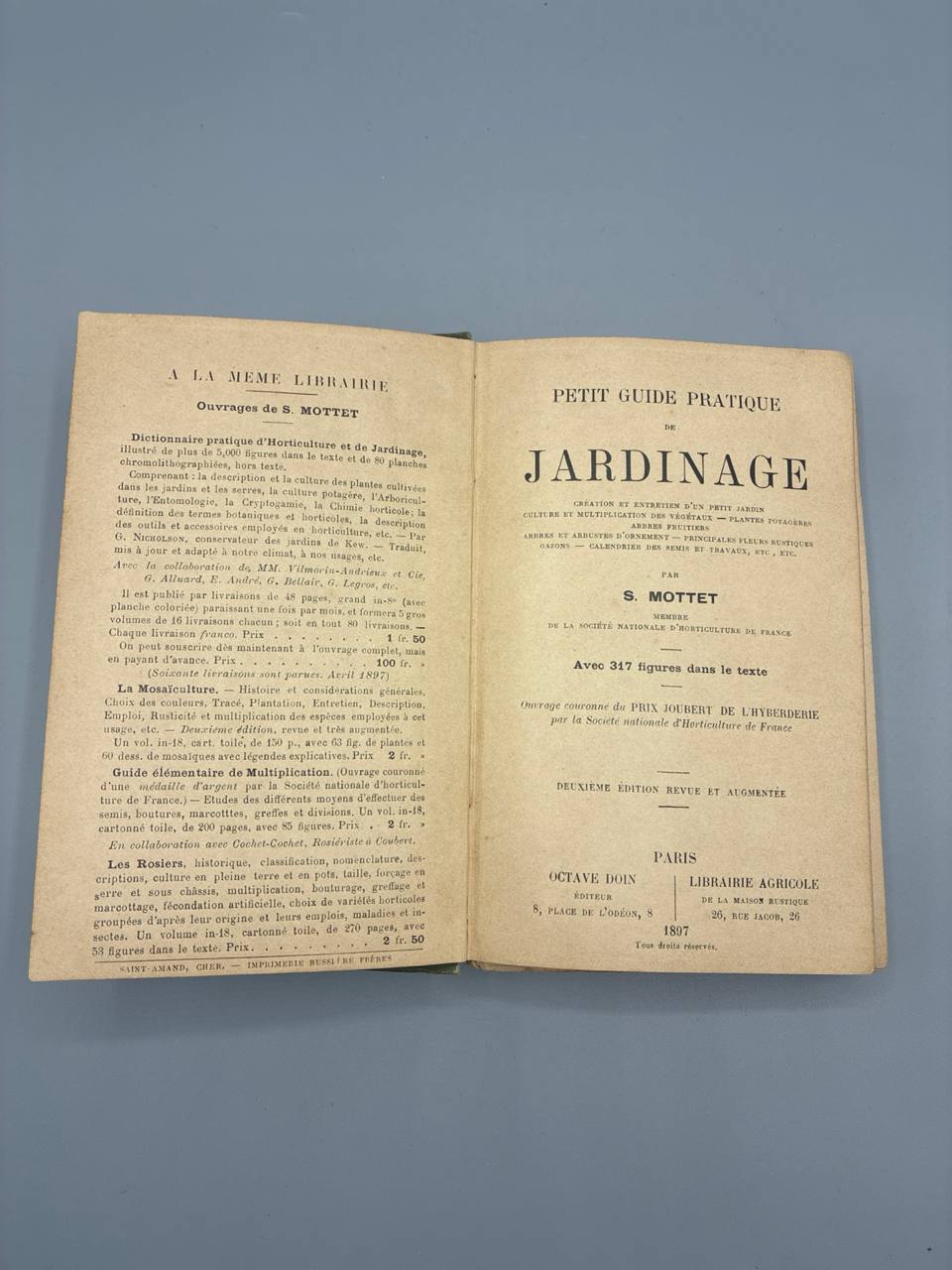 Petit Guide Pratique de Jardinage – S. Mottet – 1897