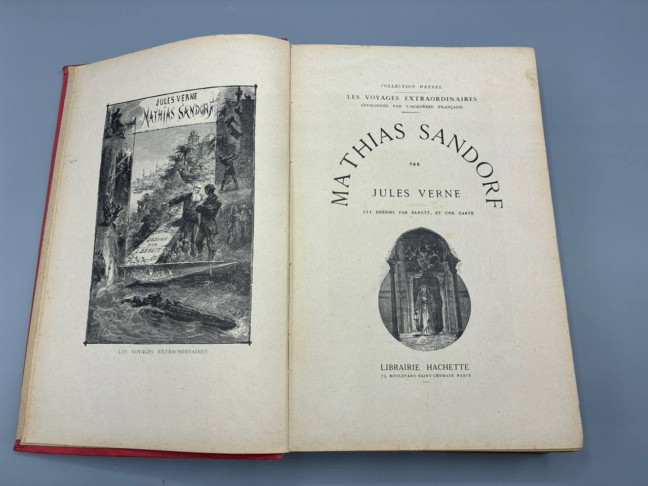 Mathias Sandorf – Jules Verne – Voyages Extraordinaires – Cartonnage Hetzel – 1926
