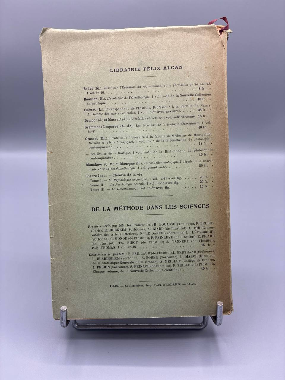 Éléments de Biologie Générale – Étienne Rabaud – Librairie Félix Alcan, 1928