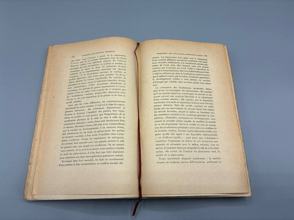 Éléments de Biologie Générale – Étienne Rabaud – Librairie Félix Alcan, 1928