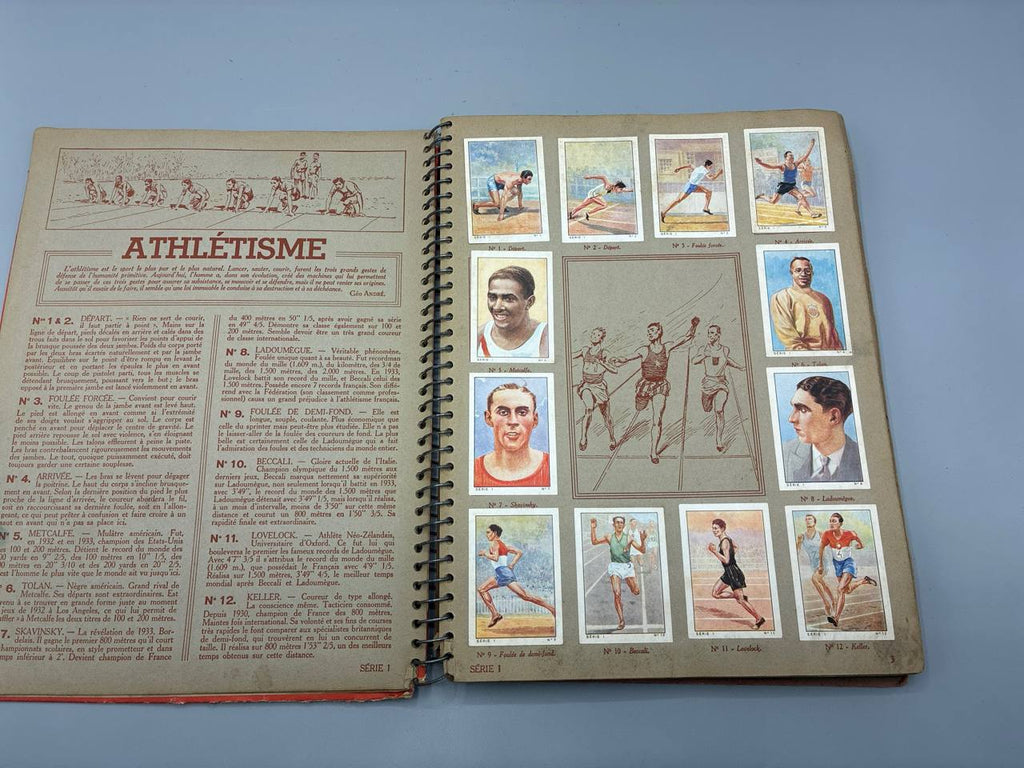 Album Nestlé 1935-1936 – Sports, Contes, Explorations – vignettes anciennes