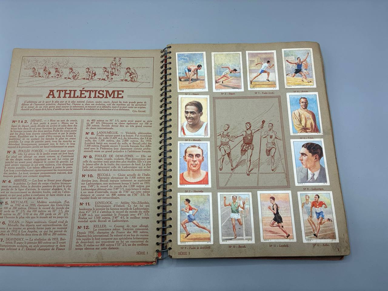 Album Nestlé 1935-1936 – Sports, Contes, Explorations – vignettes anciennes