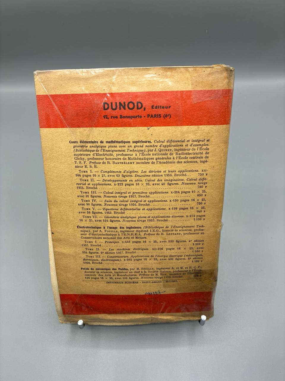 Cours Élémentaire de Mathématiques Supérieures – J. Quinet – Tomes I et II – Dunod