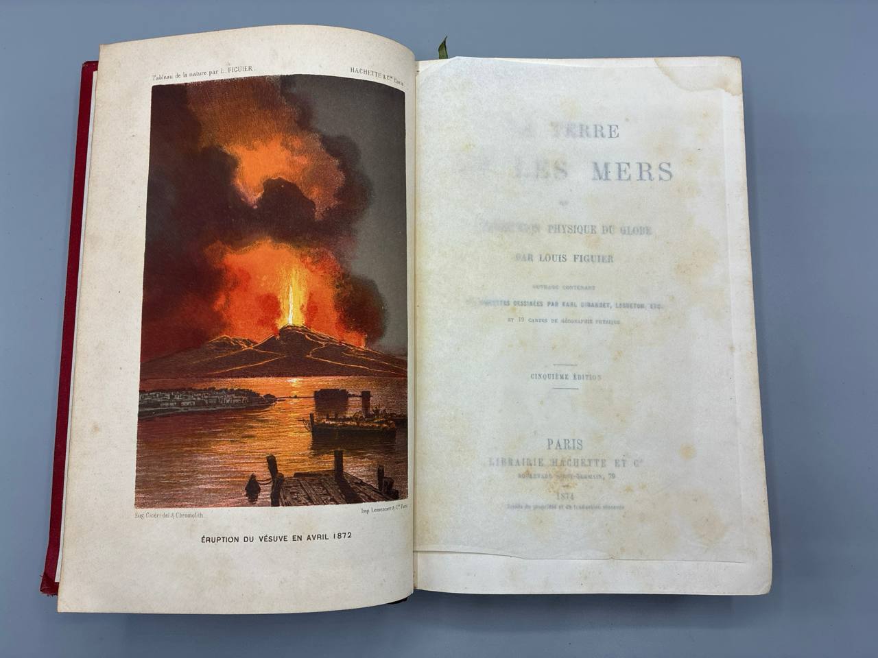 La Terre et les Mers – Description Physique du Globe – Louis Figuier – Hachette 1874