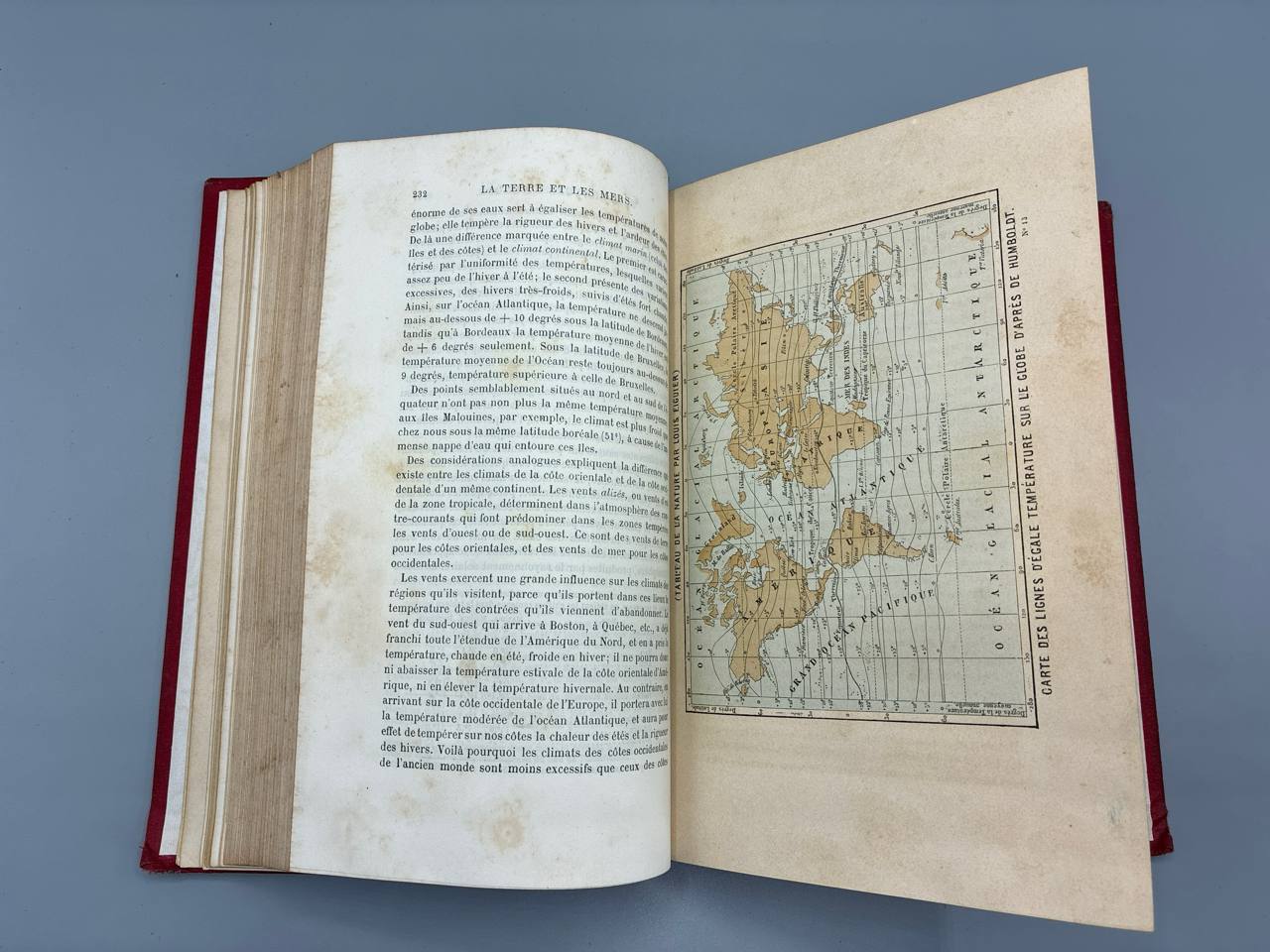 La Terre et les Mers – Description Physique du Globe – Louis Figuier – Hachette 1874