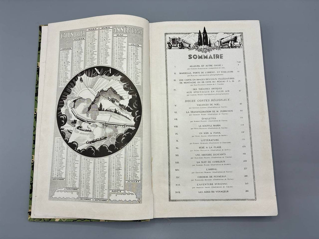 Album-agenda PLM 1929 – vierge – Paris Lyon Méditerranée – illustré Art Déco