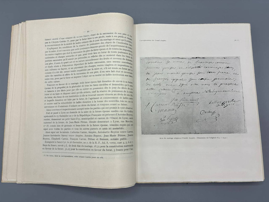 Correspondance du Grand Ampère – Volume I – L. de Launay – Gauthier-Villars 1936