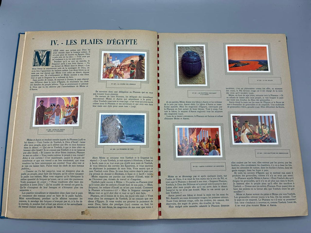 Ensemble Suchard complet – La Plus Belle Histoire des Temps I & II – albums illustrés années 50