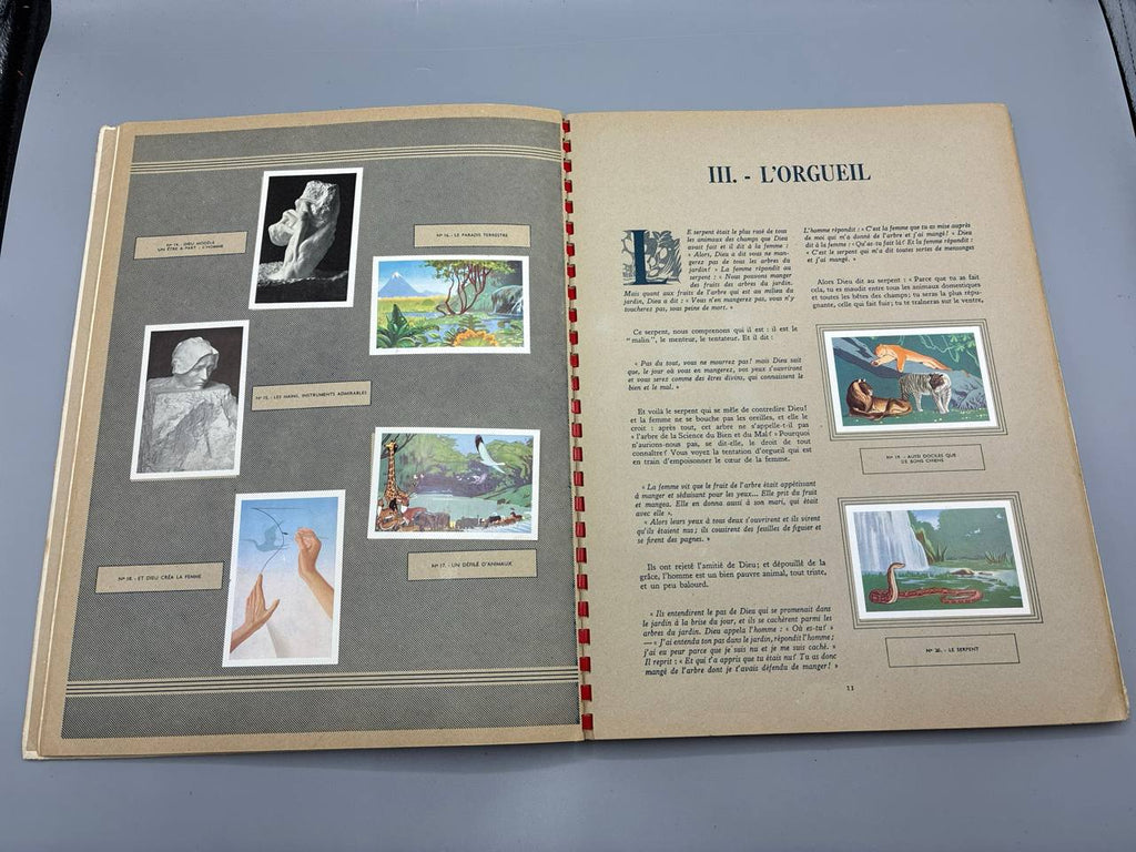 Ensemble Suchard complet – La Plus Belle Histoire des Temps I & II – albums illustrés années 50