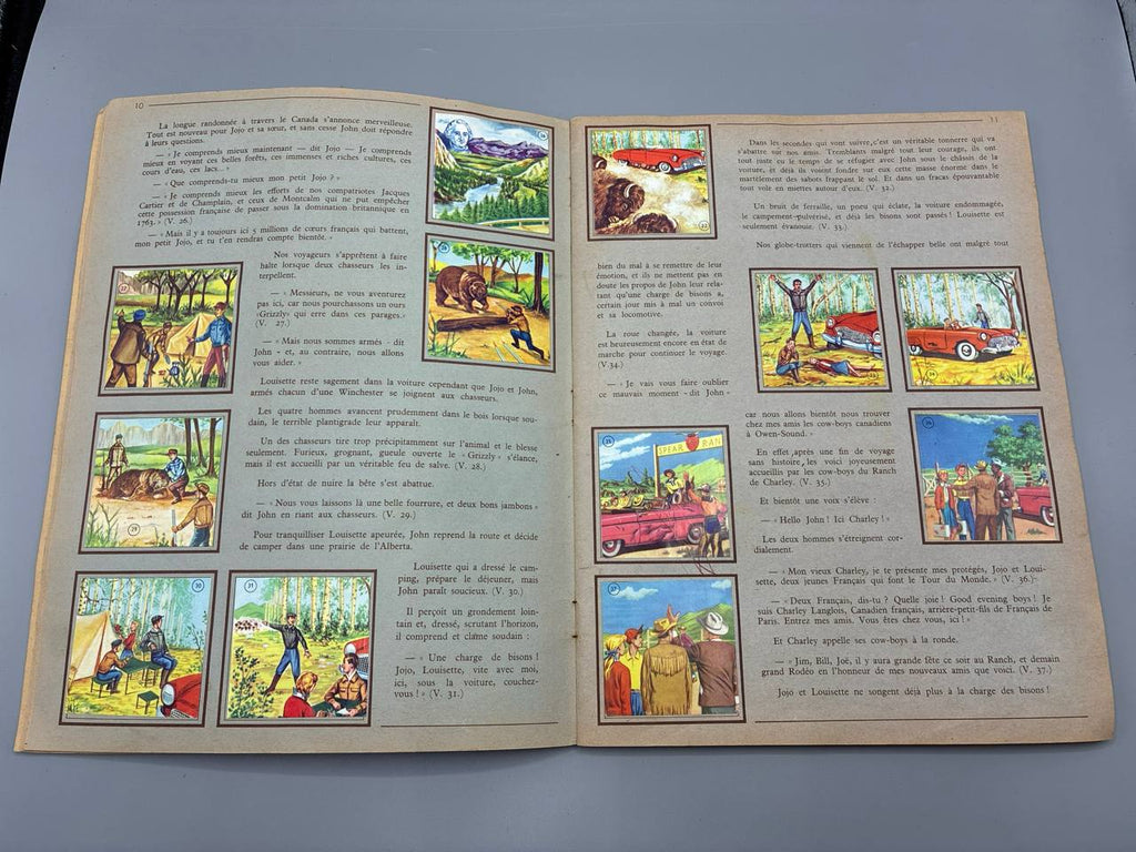Jojo et Louisette – Voyage autour du monde (Amérique) – Album illustré chocolat Casino années 50