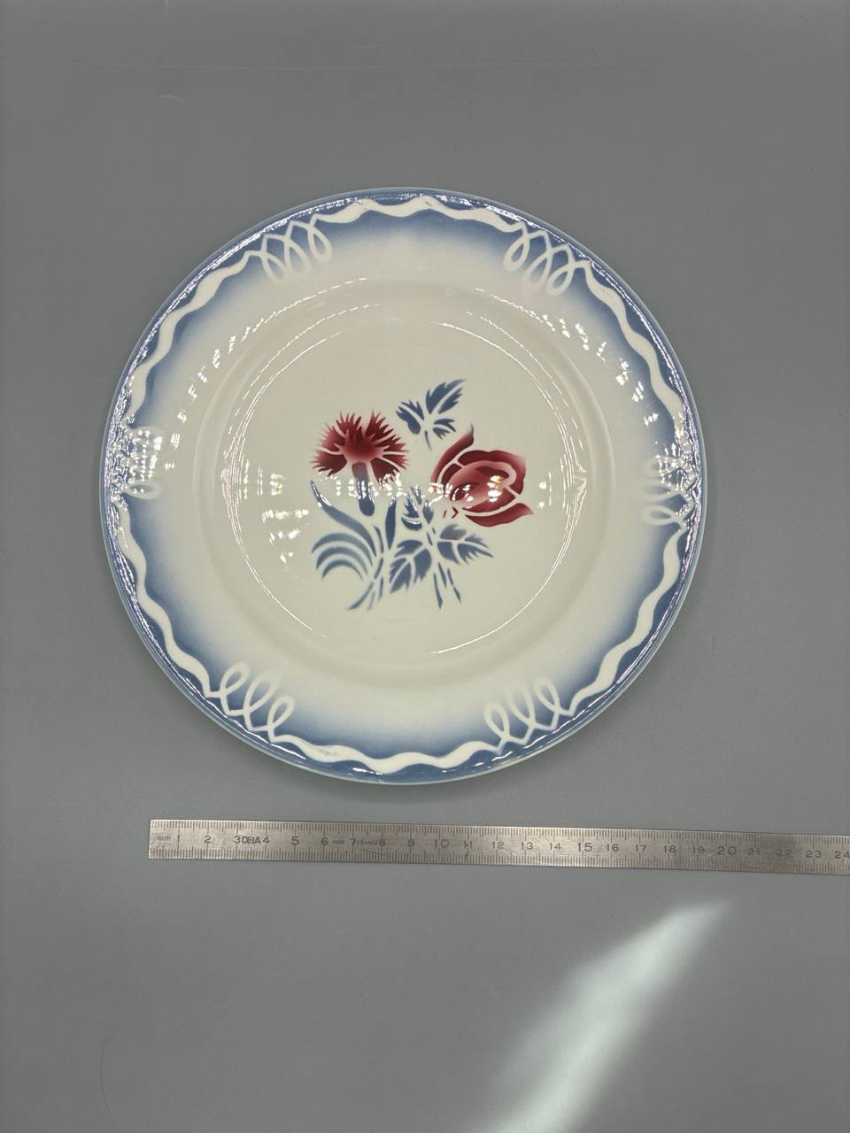 Assiettes Digoin Sarreguemines modèle Juliette – ensemble de 6 pièces