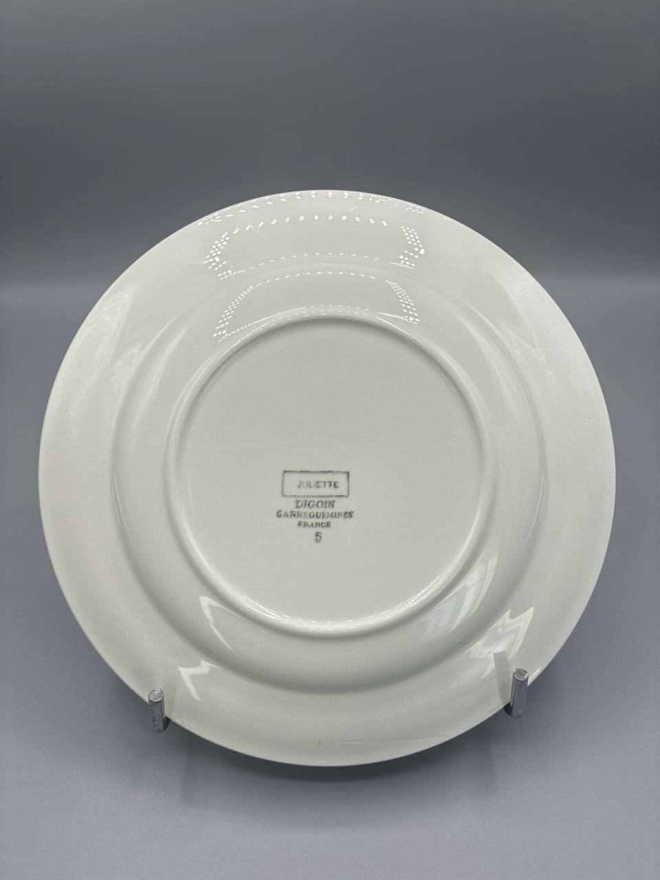 Assiettes Digoin Sarreguemines modèle Juliette – ensemble de 6 pièces