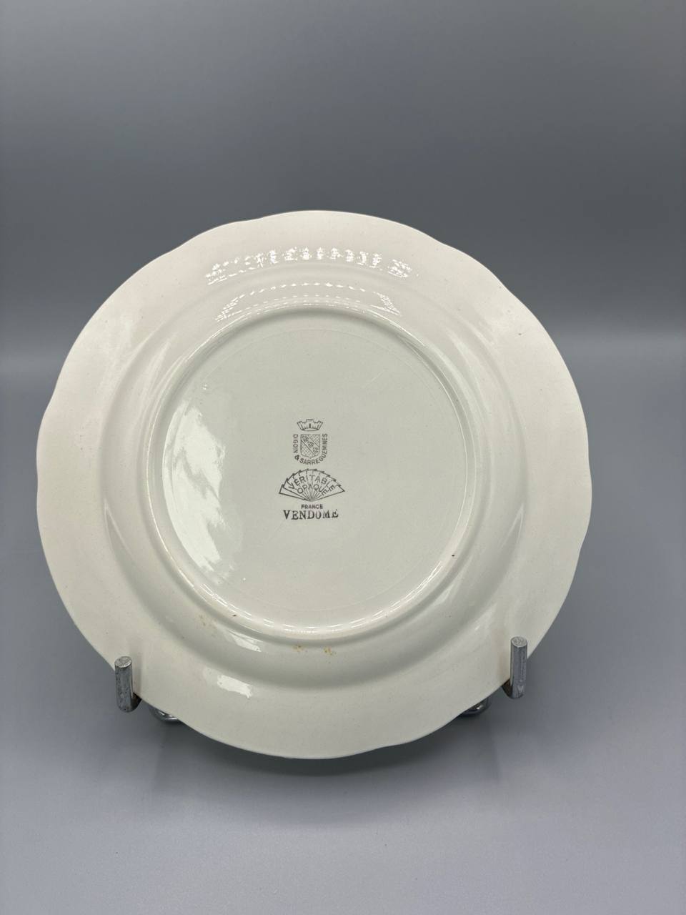 6 assiettes à dessert – Digoin Sarreguemines – décor Vendôme – années 1930-1940