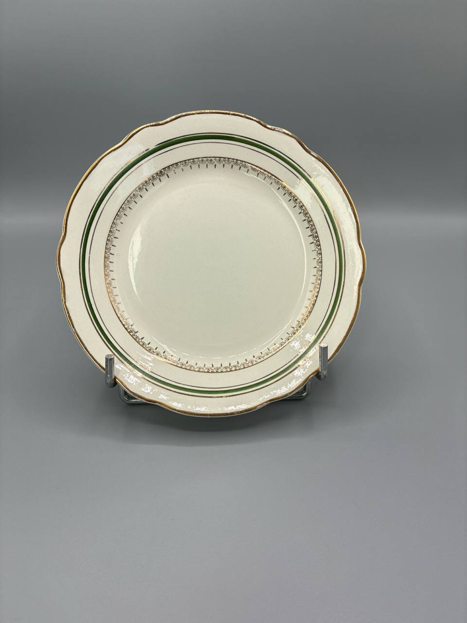 6 assiettes à dessert – Digoin Sarreguemines – décor Vendôme – années 1930-1940